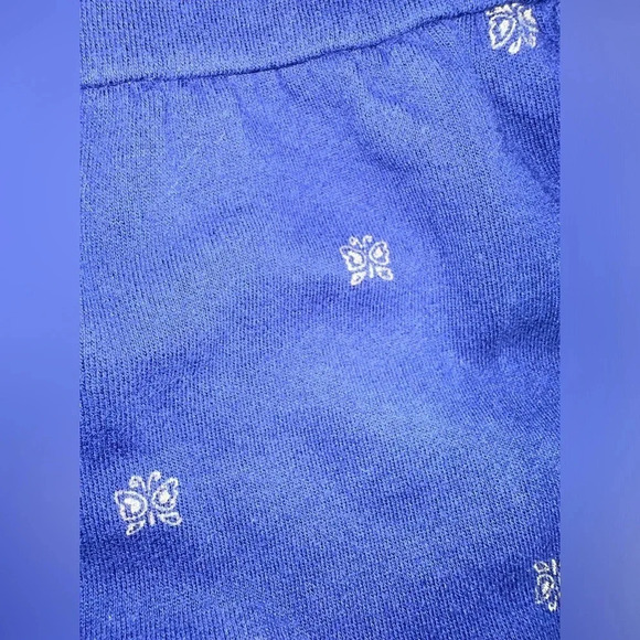 Carter's Baby Girls Butterfly-Print Jumpsuit - Navy Size 12m - Picture 2 of 3